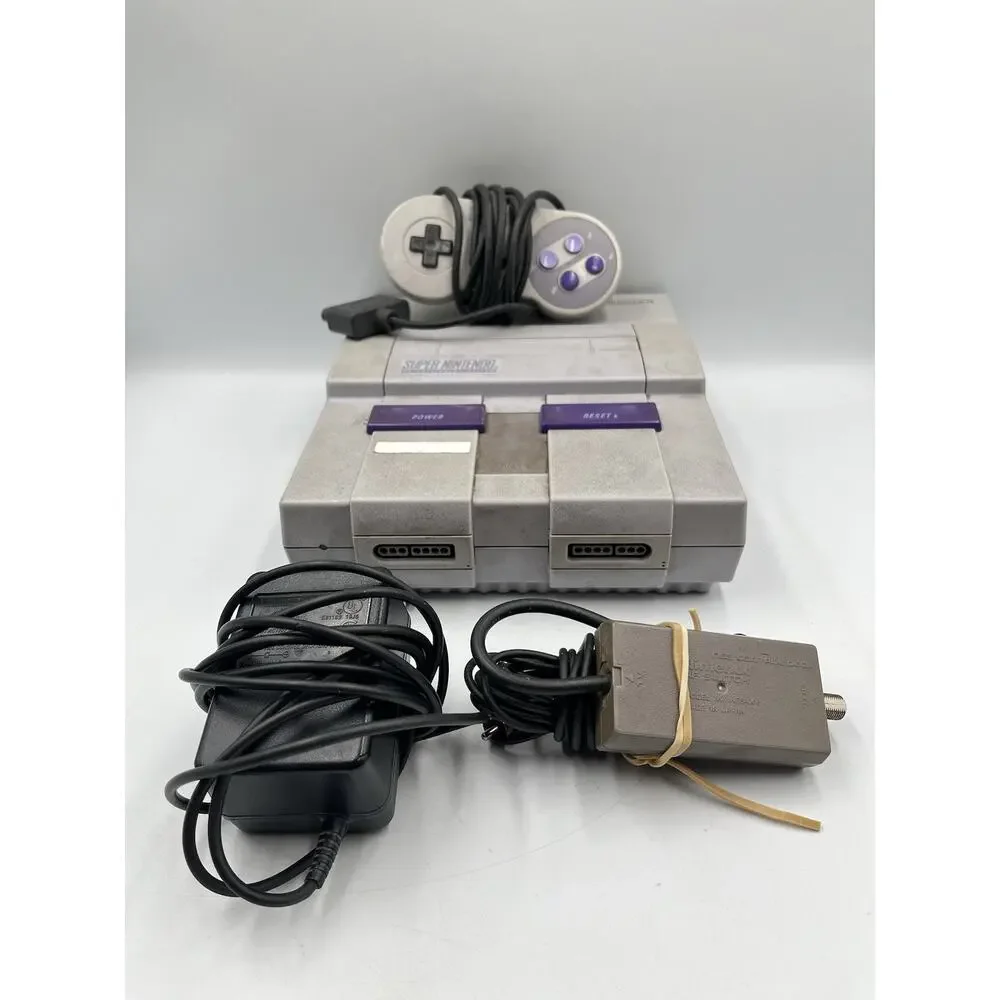 Super Nintendo Entertainment System SNES Console SNS-001 w/ Controller & Cords